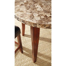 Steve Silver Furniture Round Montibello Counter Height Dining Table with Stone Top MN600PT IMAGE 2