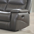 Furniture of America Lila Reclining Leather Look Loveseat CM6540-LV IMAGE 4