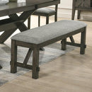 New Classic Furniture Gulliver D1902-25 Dining Bench - Rustic Brown IMAGE 1