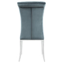 Coaster Furniture Beaufort 109452 Upholstered Dining Side Chair - Steel Grey (Set of 2) IMAGE 6