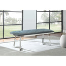 Coaster Furniture Beaufort 109453 Velvet Upholstered Dining Bench - Steel Grey IMAGE 5