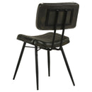 Coaster Furniture Misty 110652 Leather Upholstered Dining Chair - Espresso (Set of 2) IMAGE 5