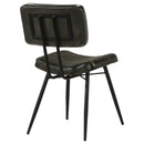 Coaster Furniture Misty 110652 Leather Upholstered Dining Chair - Espresso (Set of 2) IMAGE 6