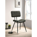 Coaster Furniture Misty 110652 Leather Upholstered Dining Chair - Espresso (Set of 2) IMAGE 8