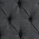 Elements International Morrow UMW090KB King Upholstered Bed - Charcoal IMAGE 5