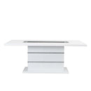 Acme Furniture Elizaveta DN00814 Dining Table with Pedestal Base IMAGE 2