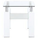 Coaster Furniture Dyer 703437 End Table - White IMAGE 2