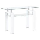 Coaster Furniture Dyer 703439 Sofa Table - White IMAGE 1