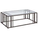 Coaster Furniture Adri 708358 Coffee Table - Black Nickel IMAGE 5