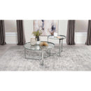 Coaster Furniture Delia 708400 2 pc Nesting Table - Chrome IMAGE 2
