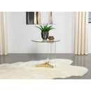 Coaster Furniture Janessa 710067 End Table - Clear/Matte Brass IMAGE 9