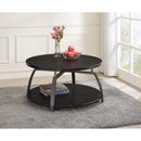 Coaster Furniture Dacre 722208 Round Coffee Table - Dark Grey/Black Nickel IMAGE 4