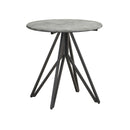 Coaster Furniture Hadi 736177 Round End Table With Hairpin Legs - Cement/Gunmetal IMAGE 3