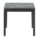 Coaster Furniture Mozzi 753517 Square End Table - Faux Grey Marble/Black IMAGE 3