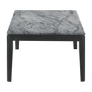 Coaster Furniture Mozzi 753518 Rectangular Coffee Table - Faux Grey Marble/Black IMAGE 4