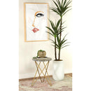 Coaster Furniture Xenia 935878 Round Accent Table With Hairpin Legs - Black/White IMAGE 2