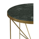 Coaster Furniture Eliska 936061 Round Accent Table with Marble Top - Green/Antique Gold IMAGE 4