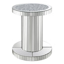 Coaster Furniture Dorielle 936125 Crystal Inlay Round Top Accent Table - Mirror IMAGE 1