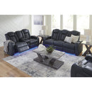 Signature Design by Ashley Fyne-Dyme 3660318 Power Reclining Loveseat with Console and Adjustable Headrest IMAGE 14
