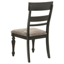 Coaster Furniture Bridget 108222 Ladder Back Dining Side Chair - Stone Brown/Charcoal Sandthrough IMAGE 6