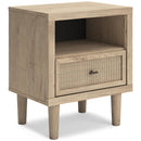 Signature Design by Ashley Cielden B1199-91 One Drawer Night Stand IMAGE 1