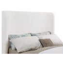 Coaster Furniture Nala 302046KE Upholstered Eastern King Wingback Platform Sleigh Bed - Cream IMAGE 5