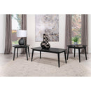 Coaster Furniture Carey 708490 3-Piece Occasional Set with Coffee And End Tables - Black IMAGE 2