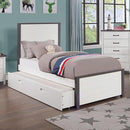 Furniture of America Priam CM7467WH-T Twin Bed IMAGE 1