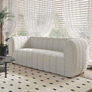 Furniture of America Aversa FM61002WH-LV Loveseat IMAGE 1