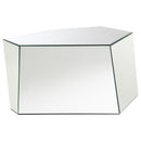 Coaster Furniture Capella 710446 Mirrored Abstract Geometric Coffee Table - Silver IMAGE 3