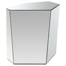 Coaster Furniture Capella 710447 Mirrored Abstract Geometric End Table - Silver IMAGE 1