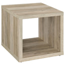 Coaster Furniture Frisco 710507 Square Engineered Wood Side End Table - Distressed Pine IMAGE 1