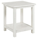Coaster Furniture Payne 710556 Wood End Table with Shelf - White IMAGE 1