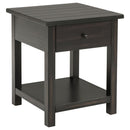 Coaster Furniture Payne 710567 1-drawer Wood End Table with Shelf - Java IMAGE 1