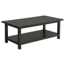 Coaster Furniture Payne 710568 Wood Coffee Table with Shelf - Java IMAGE 1