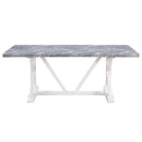 Acme Furniture Hollyn DN02159 Dining Table with Engineered Stone Top IMAGE 3