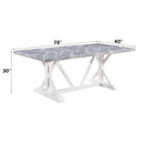 Acme Furniture Hollyn DN02159 Dining Table with Engineered Stone Top IMAGE 7