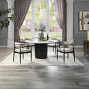 Acme Furniture Jaramillo DN02141 Round Dining Table with Engineered Marble Top IMAGE 5