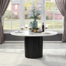 Acme Furniture Jaramillo DN02141 Round Dining Table with Engineered Marble Top IMAGE 6