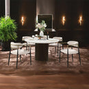 Acme Furniture Jaramillo DN02141 Round Dining Table with Engineered Marble Top IMAGE 8