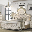 Acme Furniture Lucienne BD02334EK EK Bed with LED IMAGE 6