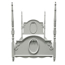 Acme Furniture Flora BD02204T Twin Bed with Poster IMAGE 2
