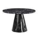 Acme Furniture Hollis DN02155 Dining Table with Engineered Stone Top IMAGE 2