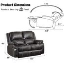 Acme Furniture Zuriel LV52286 Motion Loveseat IMAGE 6