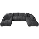 Acme Furniture Chosen LV02840 Sectional Sofa with 6 Pillows IMAGE 2