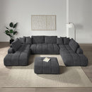 Acme Furniture Chosen LV02840 Sectional Sofa with 6 Pillows IMAGE 4