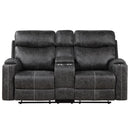 Acme Furniture Hirah LV02571 Motion Loveseat with Console & USB Port IMAGE 3