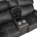 Acme Furniture Hirah LV02571 Motion Loveseat with Console & USB Port IMAGE 5