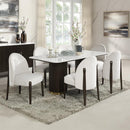 Acme Furniture Clayten DN03940 Dining Table with Marble Top IMAGE 5
