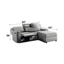 Acme Furniture Destiny LV02567 Motion Sectional Sofa IMAGE 4